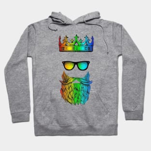 LGBT Gay Bearded Bear King Design T-Shirt Hoodie